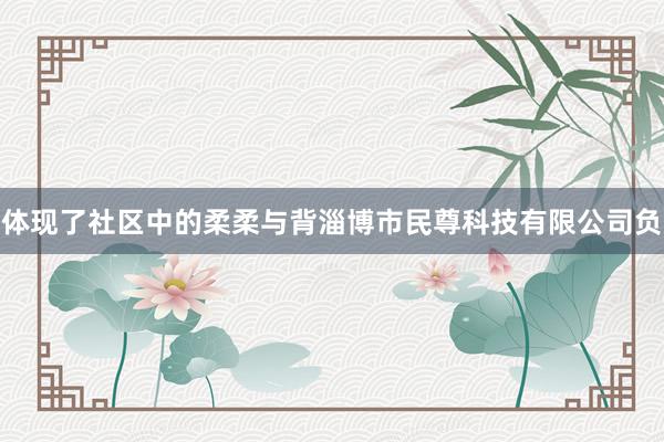 体现了社区中的柔柔与背淄博市民尊科技有限公司负